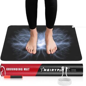 Professional Grounding Mat with Carbon Fiber Technology | 24"x16" Indoor Earthing Pad + 15ft Medical-Grade Cord | Cellular Energy Renewal & Inflammation Support in Kuwait