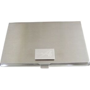 Kiola Designs Silver Toned Etched Unmanned Aerial Vehicle UAV Drone V2 Business Card Holder in Kuwait