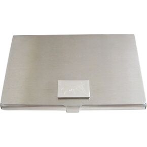 Kiola Designs Silver Toned Etched Unmanned Aerial Vehicle UAV Drone Business Card Holder in Kuwait