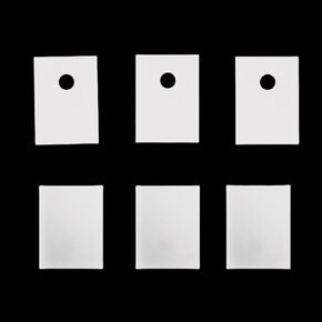 Aluminum Nitride Ceramic Sheets, TO-220/3P/247/264, ALN Substrate Thermal Conductive Insulating, MOSFET Heat Dissipation Ceramic Sheets (10, 1mm Thickness, Without Hole, 20 * 25mm-Width*Length) in Saudi Arabia