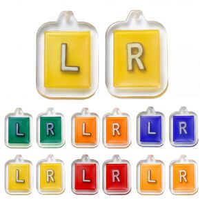 12 Pcs X-Ray Markers with Lead L & R Letters X-ray Markers in Radiology Small Rectangle Generic Marker for Radiology Nurses Doctors Orthopedic Student Teachers Gifts in Kuwait