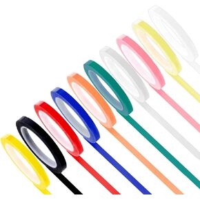 10 Rolls Autoclave Tape - 0.24 Inch Width, 216.5 Inch Length, 10 Colors - Easy to Use in Saudi Arabia