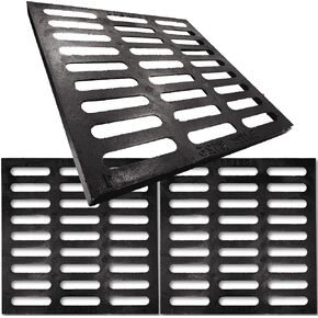 شبكة تصريف من الحديد الزهر مقاس 16 × 16 بوصة لحوض Vodaland Catch، فئة B 28100 رطل غطاء قناة الممر للخدمة الشاقة، شبكة تصريف الخندق الخارجية، غطاء مجاري معدني مربع (صحيح 15.4 × 15.4) in Kuwait