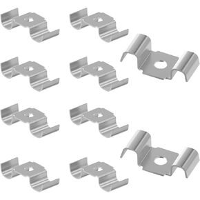 10 PCS Saddle Clips for Grating, 304 Stainless Steel M-shaped Grid Plate Clips for Industrial Flooring Drainage Systems Mezzanines Walkways Stair Treads, Fit 35–43 mm Spacing in Kuwait