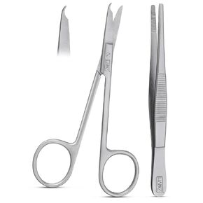 HADIZ Suture Removal Kit Includes Suture Removal Scissor Forceps Stainless Steel Suture Removal Tools in Kuwait