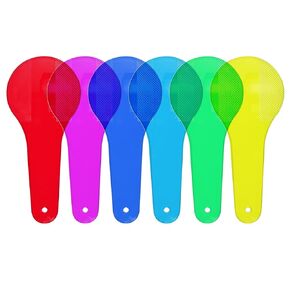 6Pcs Color Paddles,Transparent Optics Filter Plate Color Learning for Learning and Education,Educational Science,Cognition Science in Kuwait