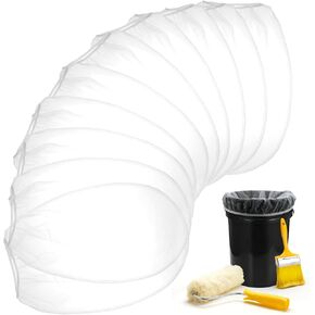 10 PCS Paint Strainer Bags 5 Gallon, Paint Filter Bag White Fine Mesh Strainer Bags, Elastic Top Opening Mesh Bag for Gardening, Paint in Kuwait