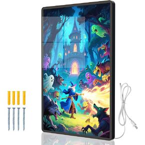 إطار صندوق إضاءة LED | صندوق إضاءة سينمائي مقاس 24 × 36 للملصقات وفنون الحائط | عرض اللافتات الرقمية المضيئة واللافتات الإعلانية in Kuwait