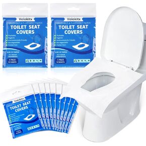 120 قطعة من أغطية مقاعد المرحاض للاستعمال مرة واحدة، أغطية مقاعد المرحاض للسفر للحمامات العامة، ورحلات الطرق، والتخييم والنظافة أثناء التنقل in Kuwait