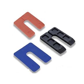 BFS Plastic U Shim Variety Pack – 3 x 4 (1/16 Blue, 1/8 Red, 1/4 Black) Combo # 10A, 100 Each, Pack of 300 pcs. Made in USA, Levelers for Windows. Quick & Free delivery in Kuwait