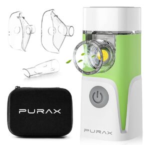Portable 8cc Mesh Nebulizer with LED Display - Rechargeable Handheld Nebulizer Machine, Quiet Operation, Dual Speeds & Travel Case Included for Adults & Kids in Kuwait