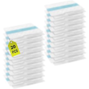 20 Pack VACMOP Disposable Hard Floor Vacuum and Mop Pad Refills for Shark Pro VM252 VM251 VM250 VM200 VC205 QM250 VM190 VM200P12 VMP30 Vacuum Cleaner Replacement Parts in Kuwait