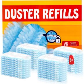 40 Count Electrostatic Duster Refills Replacement Head for Swiffer Dusters, Unscented Disposable Dusters for Cleaning Home, Blinds, Fans, Corners (Only Duster) in Saudi Arabia