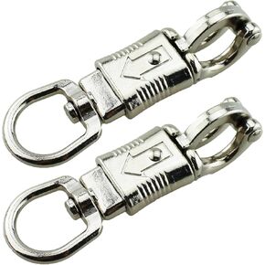 TAODAN 2PCS Silver Zinc Alloy U Shaped Quick Release Buckles 4.69x0.75inch Swivel Pet Leash Hook and Loop Hardware Accessories for Lunge Lines Whip Returns Trailer Tie Downs in Kuwait