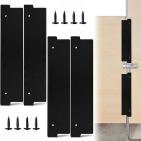 4 Pcs Bathroom Stall Privacy Strip, 17.3" X 3.8" Restroom Privacy Gap Cover, Black Restroom Partitions, Stall Gap Filler for Public Bathroom in Kuwait