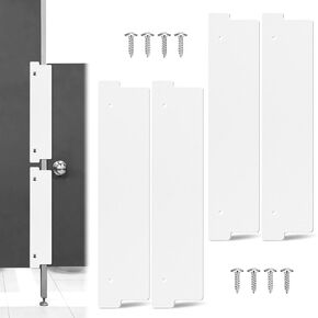 U0U 4 Pcs Bathroom Stall Privacy Strip,17.3’’ X 3.8’’ Privacy Strip for Bathroom Stall Door Gap,White Restroom Partitions for Block the Gap of the Public Bathroom Door (4, White, 17.3’’ X 3.8’’) in Kuwait
