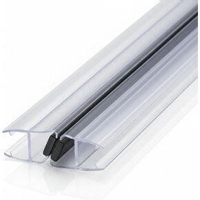 KC Hardware Magnetic Shower Door Seal for 5/16" Glass Shower Doors- 180 Deg Outswing Shower Door Side Seal - 95" Length- Set of 2 in Saudi Arabia