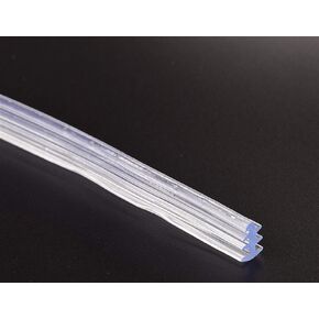 Zkenshan-Weather Stripping Seal Vintage Aluminum Doors and Windows Glass Strip, Fixed Seal Acoustic Panel Rubber Strips, Glass Door Seal Strip Stop Shower Leaks (Color : 3 3.5mm Black) in Kuwait