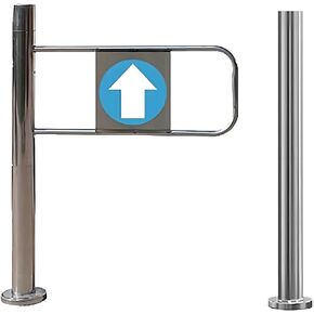 باب أمان بوابة التأرجح الأوتوماتيكي - حاجز معدني محمل بنابض 90 درجة لمحلات السوبر ماركت والمكتبات ومتاجر البيع بالتجزئة والحدائق العامة - حل آمن ودائم للتحكم في الوصول in Kuwait