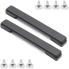 2 قطعة مقبض الأمتعة 7.95 "x 0.98" (L x W) البلاستيك مقبض سحب قبضة حزام قبضة استبدال لحقيبة الأمتعة مقبض صندوق أسود لهجة in Kuwait