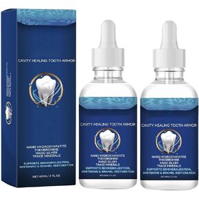 Dentite Cavity Healing Tooth Armor, Dentite Tooth Armor, Dentite Cavity Healing Tooth Armor Liquid, Dentite Cavity Tooth Armor, Helps Keep Gum Heālthy (2pcs) ﻿, Transparent in Kuwait