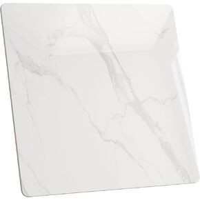 سطح طاولة مربع، سطح طاولة من الحجر الأبيض الملبد مقاس 27.5 سم، استبدال وغطاء سطح المكتب من الرخام بنفسك، مقاوم للخدش والاهتراء، مناسب للاستخدام الداخلي والخارجي in Kuwait