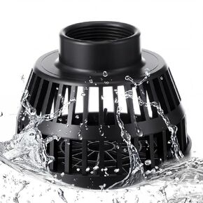 Novabright 1-1/2 Inch Suction Strainer for Water Pumps, Heavy Duty Plastic Intake Filter, Garden Hose Debris Trap, Ash Catcher for Water Pipe, Protects Pumps from Leaves Sand Sludge in Kuwait