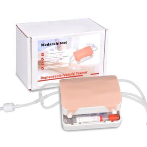 Medarchitect Portable Phlebotomy Practice Kit, IV Start Kit with Replaceable Parts and Storage Case, for Venipuncture and Blood Draw, for Nurses Medical Students and Training Institutions in Kuwait