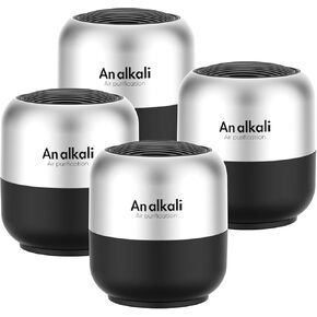 Fridge Deodorizer – 4 Pack Refrigerator Odor Eliminator, Lasts 10 Years, Chemical-Free Fresh Odor Eliminator Kit, More Effective Than Baking Soda, for Kitchen Appliances, Closet, Car, Pet Areas-Black in Kuwait