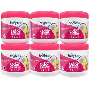 Bright Air 14 oz. Super Odor Eliminator, For Medium-Size Spaces, Cool & Clean Scent, Case of 6,Air Freshener, Natural Essential Oils, Lasts Up to 90 Days Each in Kuwait
