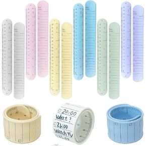 6 Pack Wearable Silicone Memo Wristbands, Waterproof Nurse Notepad Rem，ovable Reminder Bracelets Portable Note Wristbands with Ruler Size 9.3 x 1.8 Inches Suitable for Nurses in Six Colors Silicone Memo Wristband in Kuwait