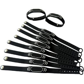 10PCS NFC tag Wristband RFID 125KHz inductive ID Wristband RFID Waterproof Access Management Wristband in Kuwait