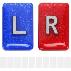 X-Ray Markers with 10 Pc Adhesive Strips, X-ray Markers with Lead Initials, Clear Epoxy Resin with Lead L & R Letters to Nurse Radiologist Badge Buddy, Rad Tech Markers Gift for Radiology Tech Nurses in Kuwait