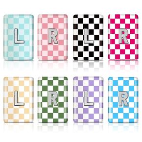 8 Pack 1.5x1 Inch Plaid X-Ray Markers, Resin with L and R Lead Letters, Reusable Washable for Radiology Techs Nurses Dentists Vets in Kuwait