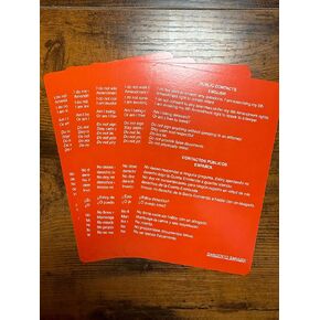 Know Your Rights Red Card – 4x6 Double-Sided (English/Spanish) | Residential & Public Encounters | Durable Wallet-Size Card (3) in Kuwait