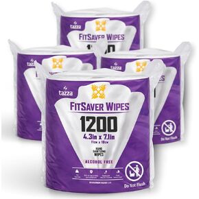 Tazza TAZZAWP1200 Wet Wipes - Bulk 4 x 1200 Ct, Durable Pre-Saturated Cleaning Gym Equip Wipes. 1 penny a wipe! in Kuwait