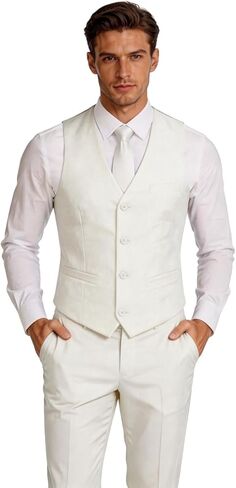 بدلة رجالية مكونة من قطعتين طقم سترة بقصة ضيقة بدلة كاجوال صدرية وبنطلون in Kuwait