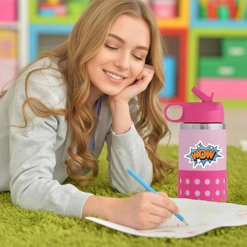 50PCS Cartoon Superhero Party Stickers for Kids Surprise Stickers Superhero Sign Cutout Stickers for Gift Boom Wow Bang Pow Stickers for Water Bottles Loptop in Kuwait