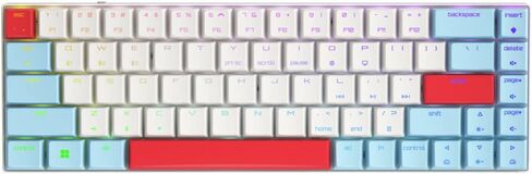 Cherry MX-LP 2.1 Compact Wireless Gaming Keyboard. RGB MX Silver Speed Switches. RGB Lighting Low-Profile MX Precision switches. 65% Size. 68 Keys. (Black & Orange) in Kuwait