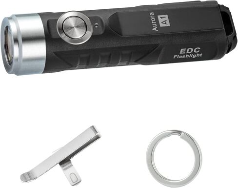 مصباح سلسلة مفاتيح RovyVon Aurora A1 G4، بحد أقصى 650 لومن فائق السطوع مع حجم صغير EDC، 5 أوضاع سهلة الاستخدام، قابل لإعادة الشحن USB-C، مقاوم للماء، مثالي للتخييم في حالات الطوارئ في الهواء الطلق (ArmyGreen) in Kuwait