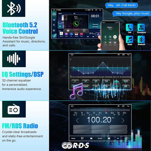 4+64GB Car Radio for Jeep Jeep Grand Cherokee WK 2008-2013 with Carplay & Android Auto, 9 inch IPS Touch Screen Android 13 Car Stereo Receiver with Voice Control Bluetooth 5.2/SWC/FM/WiFi/GPS in Saudi Arabia