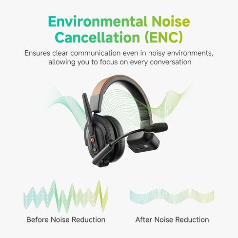 Accsoon Como Wireless Headset Intercom System, 5-Person Full-Duplex 1.9 GHz 1312 ft Team Communication Group Talk with Mic, Single-Ear 1 Host 4 Remote Headsets for Movie Shoot Live Show (5PCS) in Kuwait