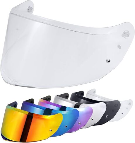 VCOROS Stream II Helmet Visor Face Shield Repalcement Motorcycle Helmets Visor Accessories (Chrome Red) in Kuwait