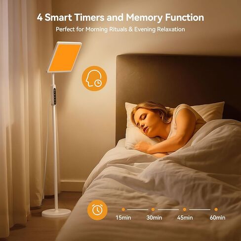 مصباح أرضي قابل للتعديل، مصباح شمعة أكثر دفئًا، مصباح شمعة كهربائي أكثر دفئًا مع مؤقت، سخان ذوبان الشمع مع 2 مصابيح هالوجين للنساء هدية تدفئة المنزل ديكور منزلي جديد in Kuwait