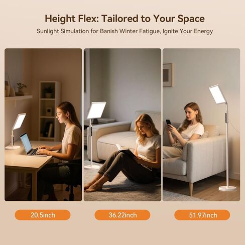 مصباح أرضي قابل للتعديل، مصباح شمعة أكثر دفئًا، مصباح شمعة كهربائي أكثر دفئًا مع مؤقت، سخان ذوبان الشمع مع 2 مصابيح هالوجين للنساء هدية تدفئة المنزل ديكور منزلي جديد in Kuwait