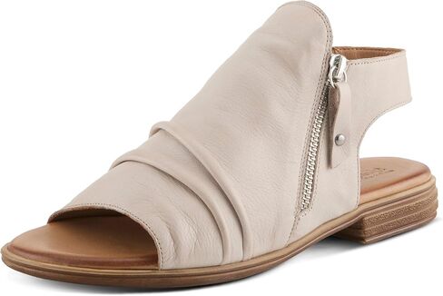 Spring Step Jalaya Women's Leather Sandals with Dual Zippers & Cushioned Sole in Saudi Arabia