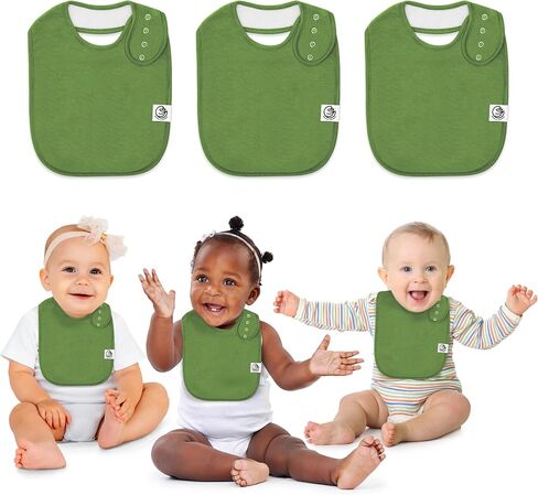 Bibs for Babies - Premium Drool Protection for Newborn, Toddlers and Kids - Soft, Absorbent, Adjustable Bib in Kuwait