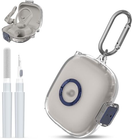 [ترقية تأمين قفل] لغطاء Beats Powerbeats Pro 2 2025 مع مجموعة نظافة ، وكيلنو Clear TPU الغطاء الوقائي المقاوم للصدمة مع Beats Powerbeats Pro 2 Casing مع Carabiner-Clear in Kuwait