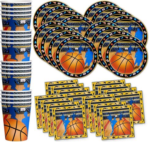 Lacrosse Birthday Party Supplies Set Plates Napkins Cups Tableware Kit for 16 in Saudi Arabia