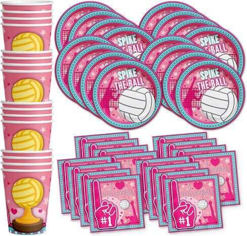 Lacrosse Birthday Party Supplies Set Plates Napkins Cups Tableware Kit for 16 in Saudi Arabia